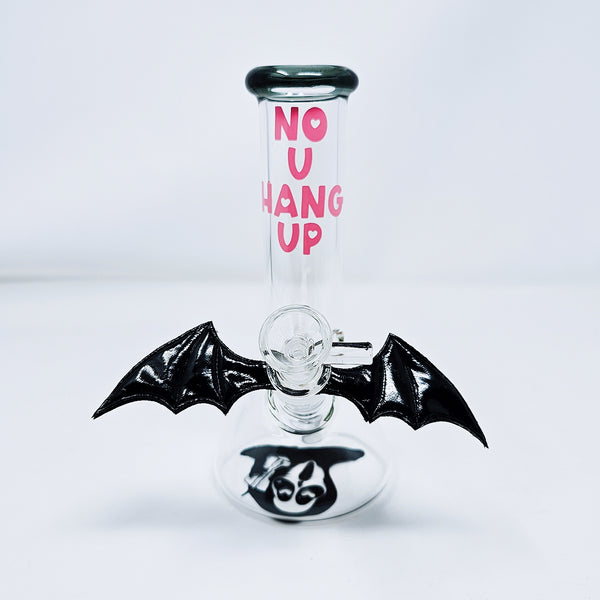 smoke shop girly smoking accessories gifts for girls who smoke women handmade unique cute scream 3 ghostface jenna ortega bong glass weed ghost face no you hang up horror goth alt goth bong goth girl glass art