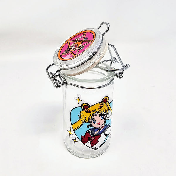sailor moon usagi starbucks logo stoner girl smoking accessories cute smoke shop for girls women girly stoner stash jar stash jars containers smell proof air tight moon prism power makeup