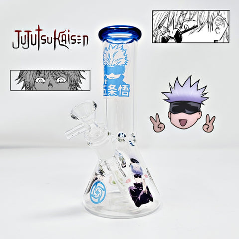 smoke shop girly smoking accessories gifts for girls who smoke women handmade unique cute gojo satoru gojou satorou jjk jujutsu kaisen bong glass weed