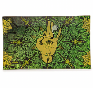 glass rolling trays trippy hippie psychedelic cute girly stone smoke shop smoking accessories for women girls stoner