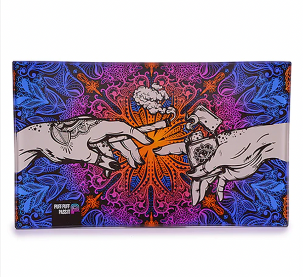 glass rolling trays trippy hippie psychedelic cute girly stone smoke shop smoking accessories for women girls stoner