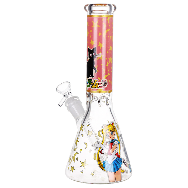 sailor moon usagi luna glass bong water pipe anime girl stars moon prism power