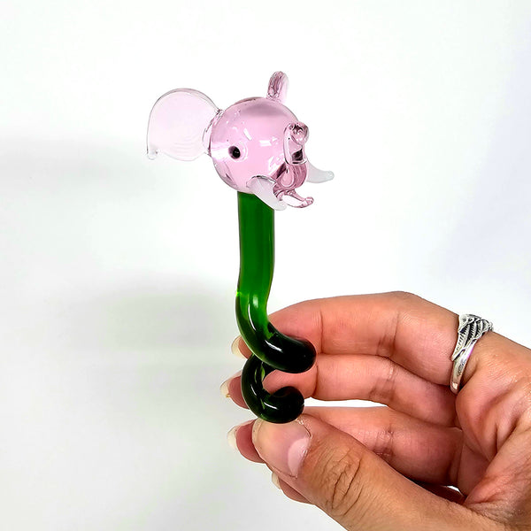 cute glass dabber dabbers dab tool tools dabs spoon mushroom elephant frog bee honeybee tentacle flamingo dragonfly butterfly cat kitty fish bowl fishbowl smoke shop girly smoking accessories for girls women gifts for stoner 