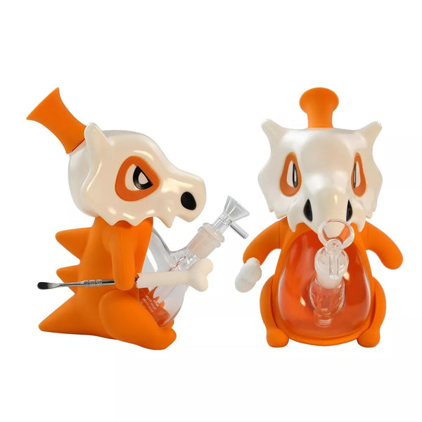 cubone bong pokemon bong rig dab tool spoon collectors item silicone cute glass smoking accessories smoke shop for stoner girls women girly nerdy anime stoner girl