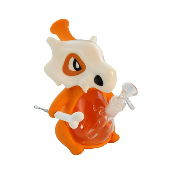 cubone bong pokemon bong rig dab tool spoon collectors item silicone cute glass smoking accessories smoke shop for stoner girls women girly nerdy anime stoner girl