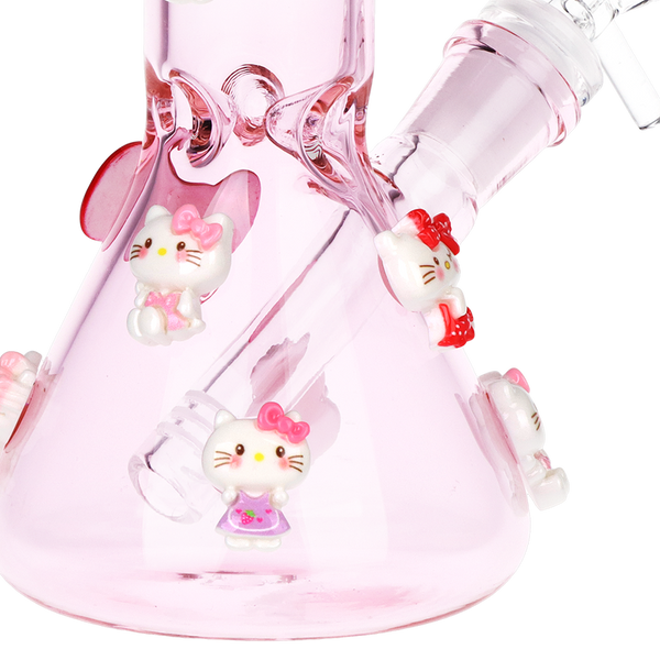 hello kitty sanrio bong glass water pipe pink high fashion chic supreme gift for stoner girl cute valentine valentines day